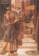 Alma-Tadema, Sir Lawrence The Parting Kiss (mk24) china oil painting reproduction